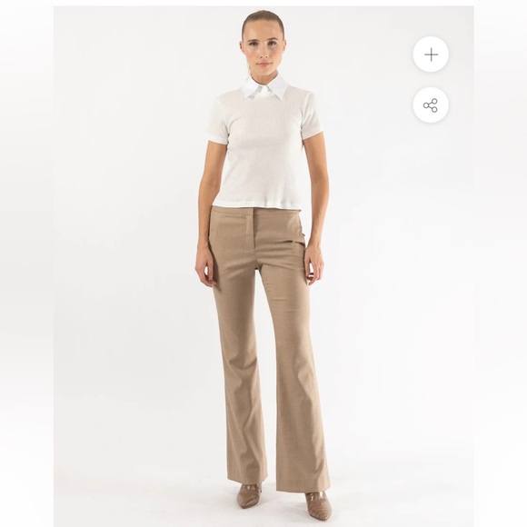 NEW TWP boy tee with collar in ivory XL removable collar - Picture 9 of 10